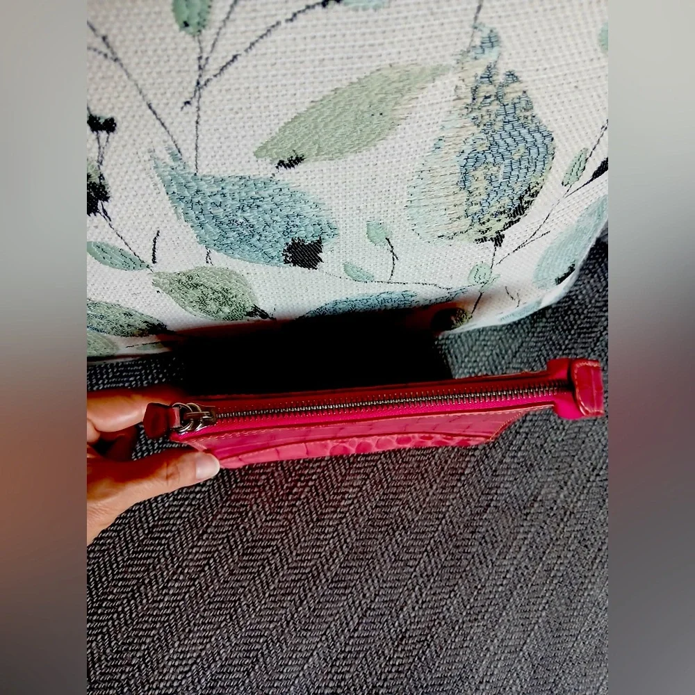 Dooney & Bourke Leather Croco Wristlet - Picture 6 of 7